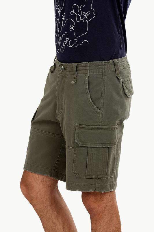 Olive Green Rugged Cargo Shorts