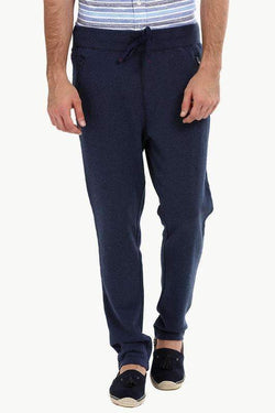 Heather Navy Pull On Sweatpants