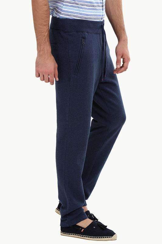 Heather Navy Pull On Sweatpants