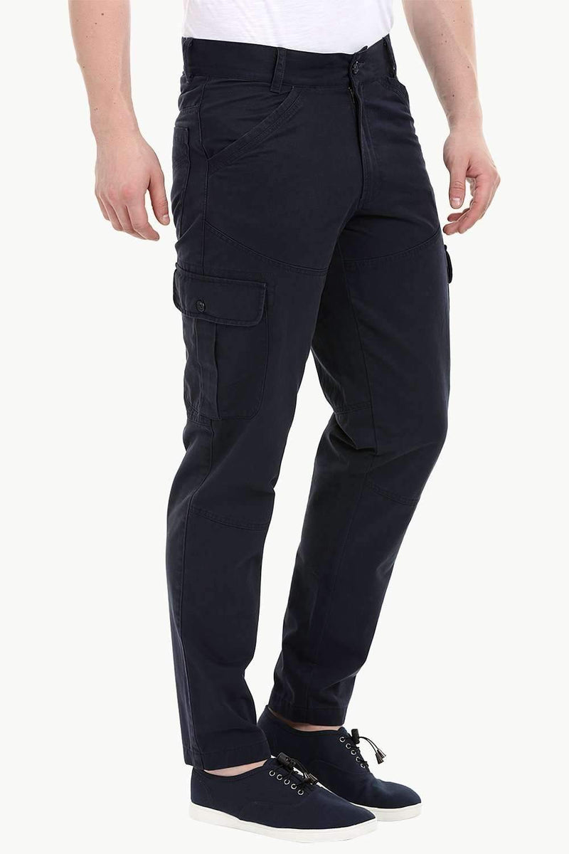 Men's Navy 6 Pocket Twill Cargo Pants