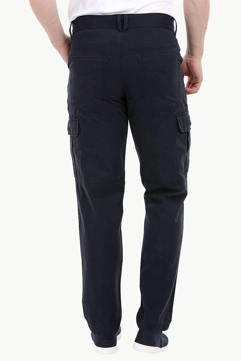 Men's Navy 6 Pocket Twill Cargo Pants
