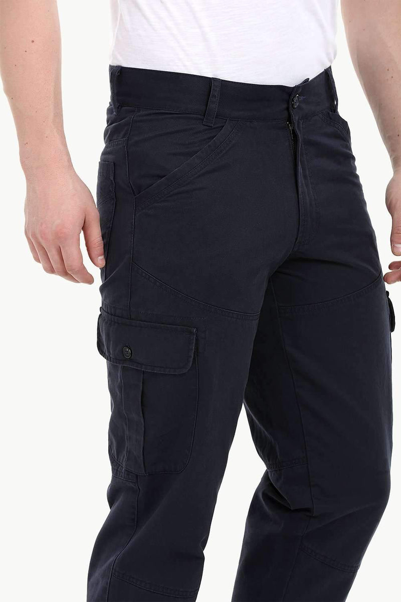 Men's Navy 6 Pocket Twill Cargo Pants