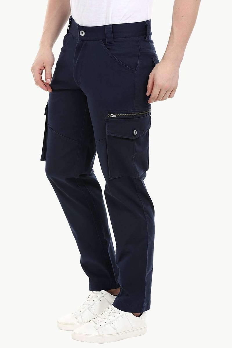 Men's Navy 7 Pocket Twill Cargo Pants