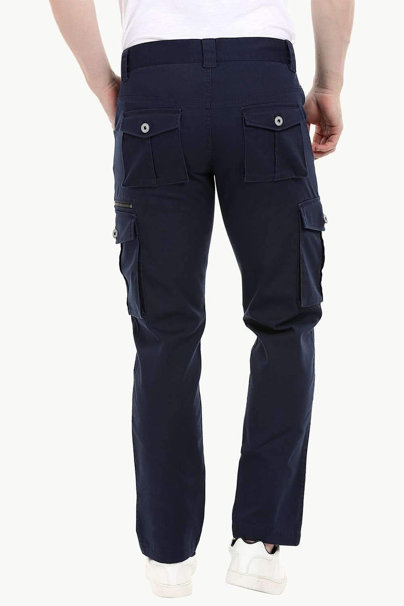 Men's Navy 7 Pocket Twill Cargo Pants