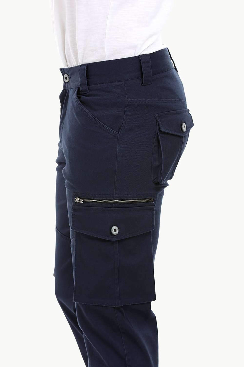 Men's Navy 7 Pocket Twill Cargo Pants