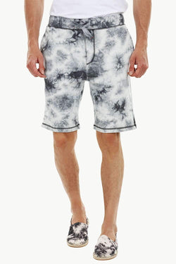 Mens Tie Dye Knit Lounge Shorts