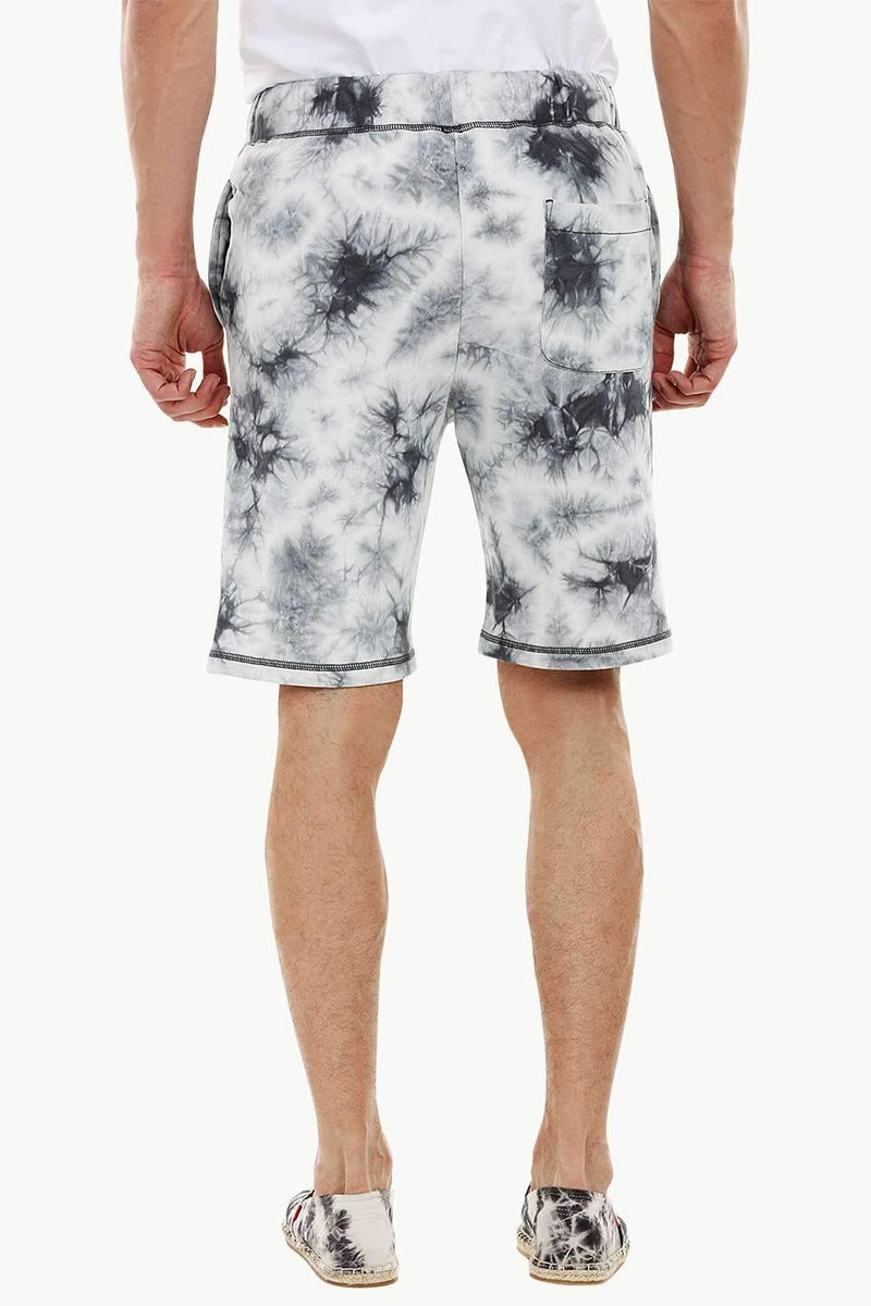 Mens Tie Dye Knit Lounge Shorts