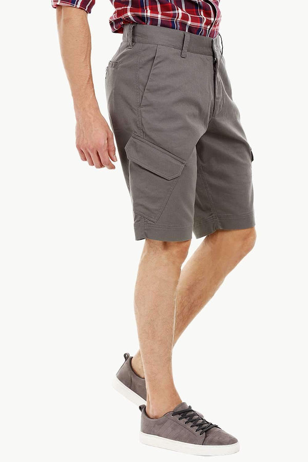 Mens Slate Grey Cargo Summer Shorts