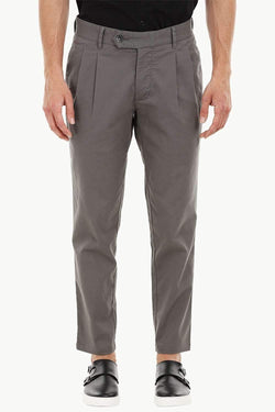 Mens Slate Grey Pleated Pants