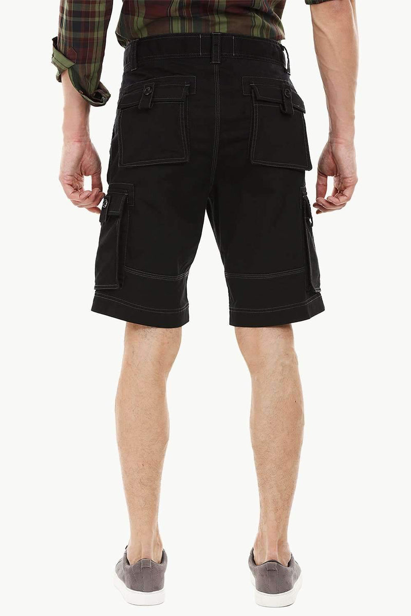 Mens Black Cargo Summer Shorts