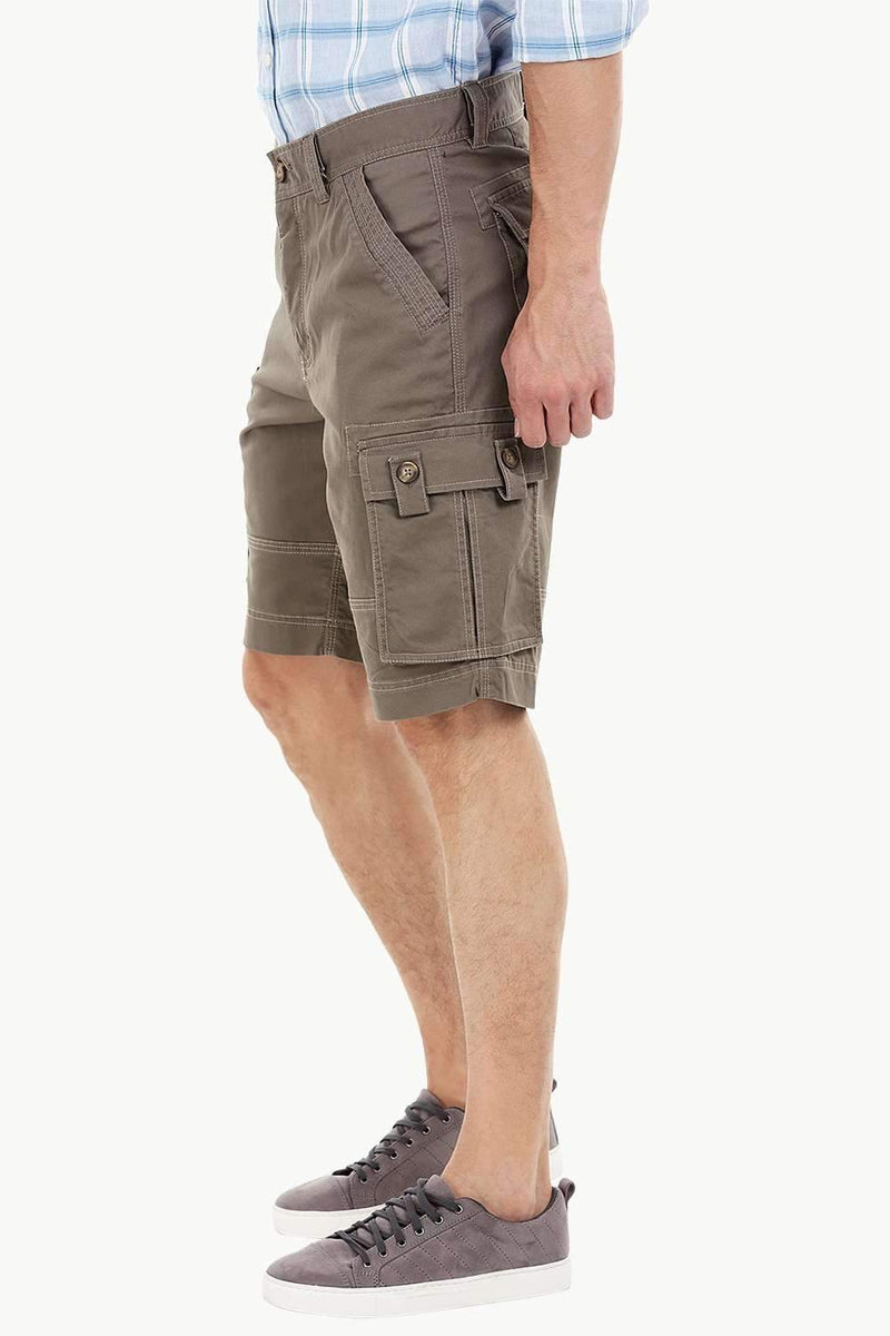 Mens Olive Green Cargo Summer Shorts