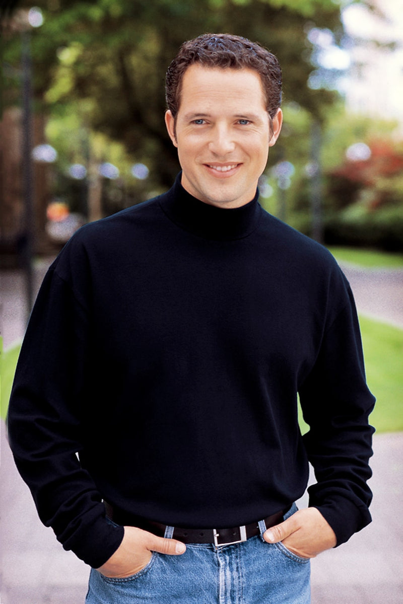 Interlock Knit Turtleneck Sweatshirt