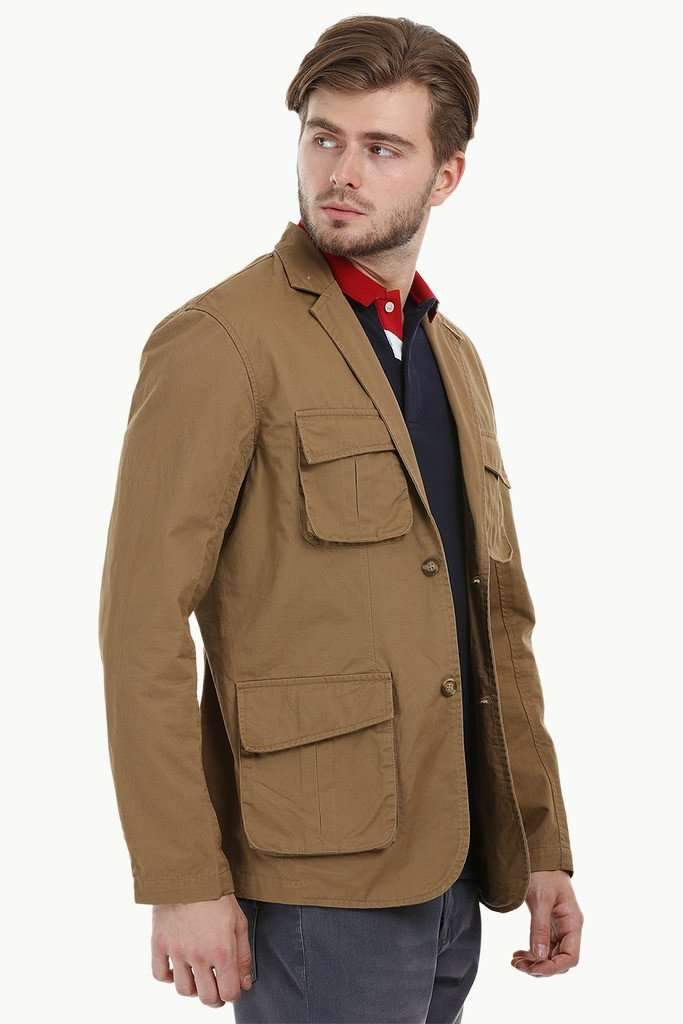 4 Pocket Rugged Khaki Blazer