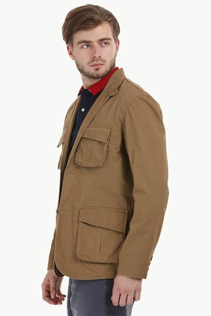 4 Pocket Rugged Khaki Blazer