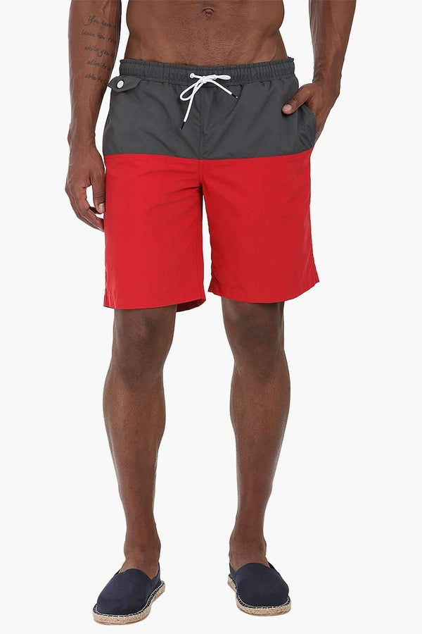 Dual Colorblock Nylon Swimshorts