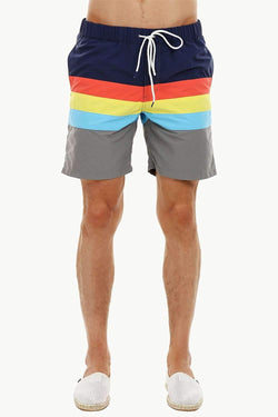 Mens Sporty Multicolour Quickdry Swimshorts