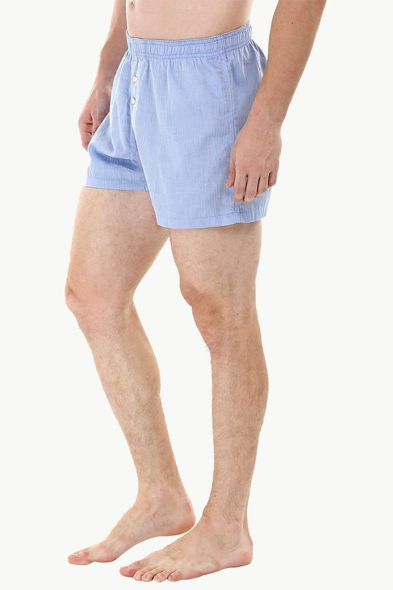 Woven Blue Boxer Shorts