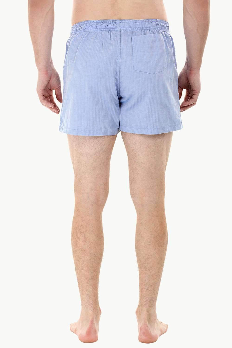 Woven Blue Boxer Shorts