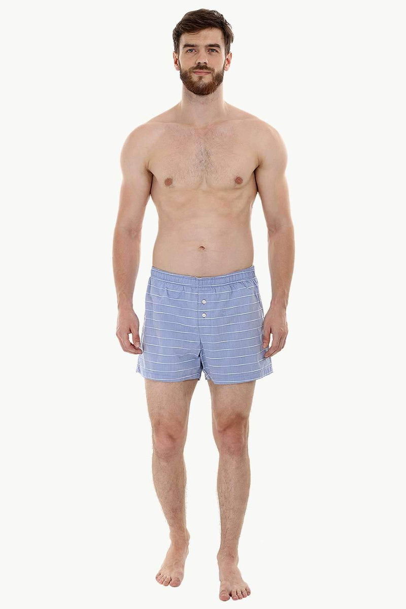 Elastic Band Woven Boxer Shorts
