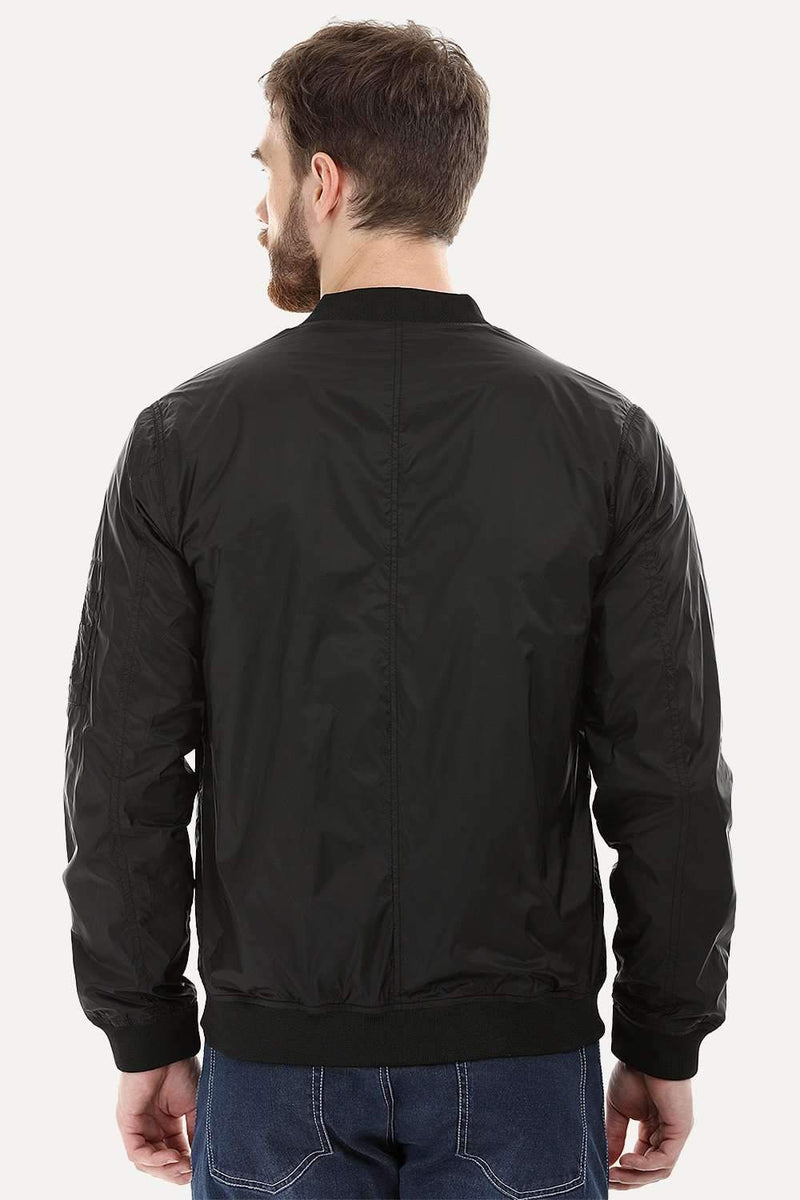 Lightweight Black Bomber Jacket