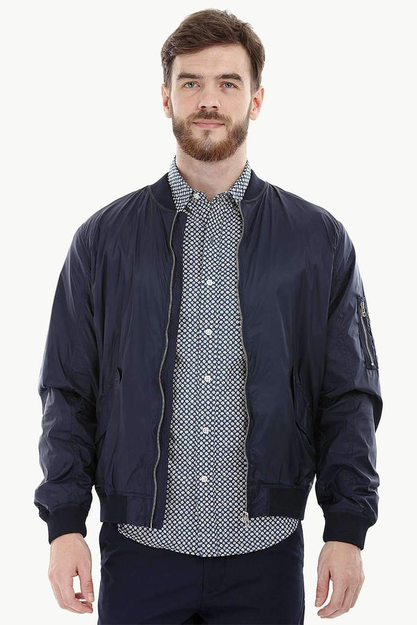 Lightweight Navy Bomber Jacket