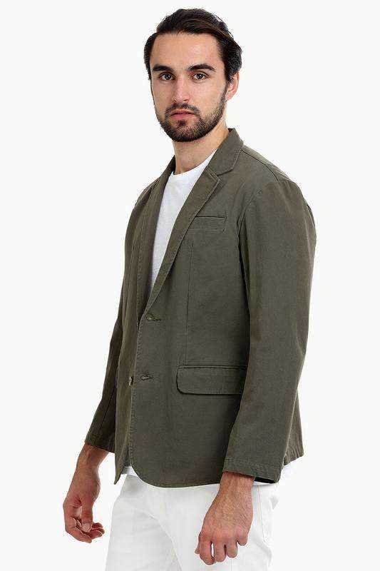 Solid Green Casual Summer Blazer