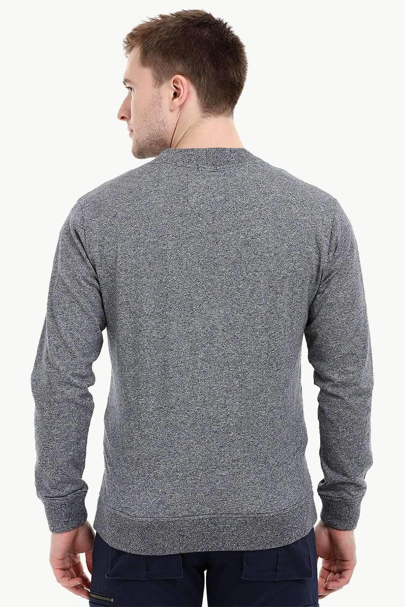 Men's Buttoned Steel Grey English Cardigan
