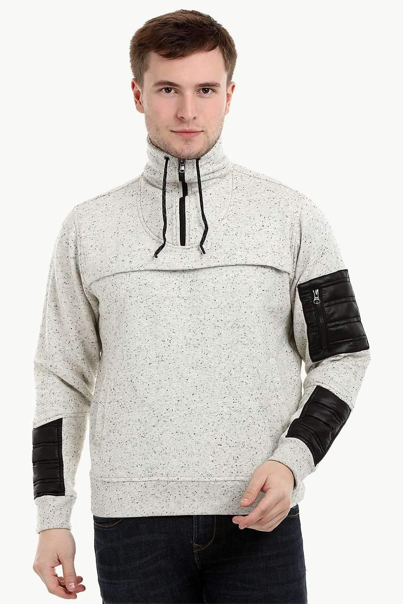 Men's Space Dyed Knit Popover Sweatshirt