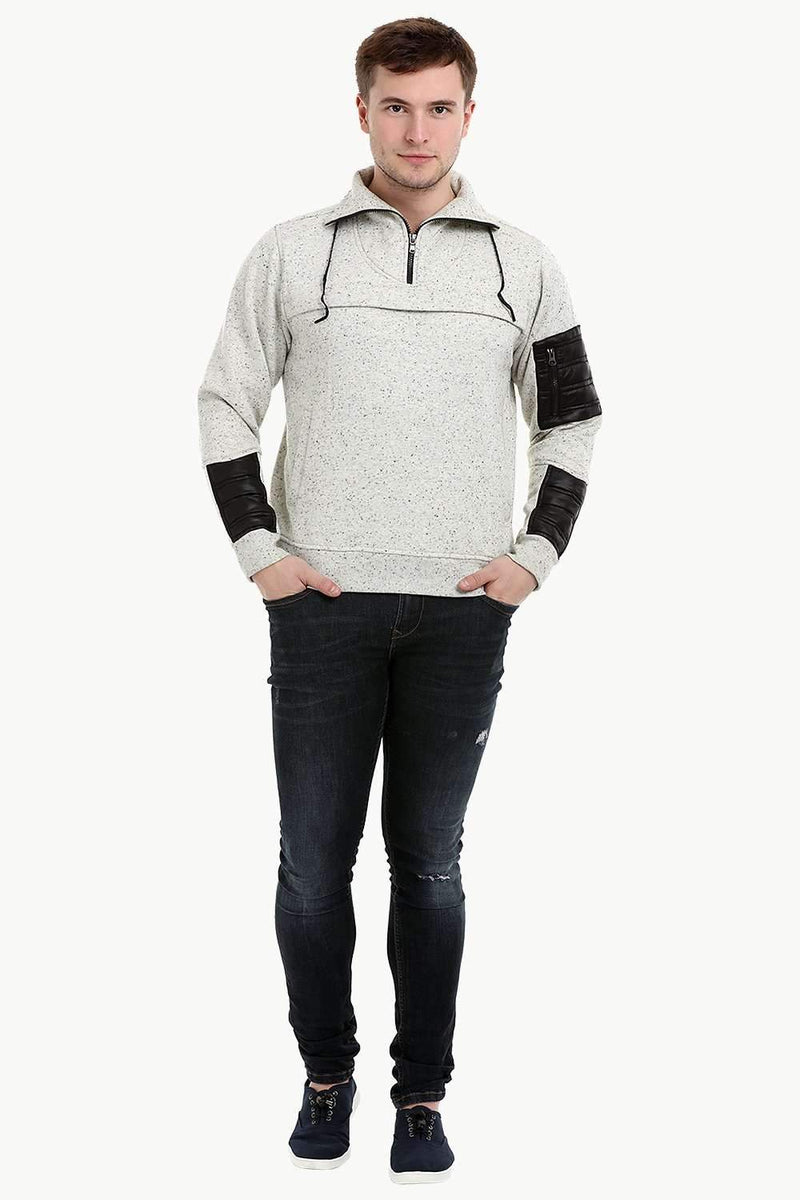 Men's Space Dyed Knit Popover Sweatshirt