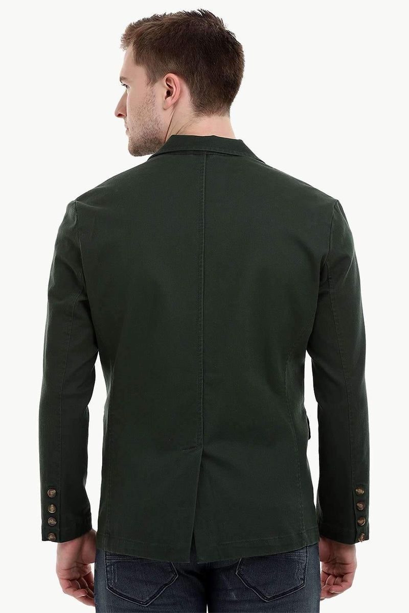 Men's Seaweed Green Twill Blazer