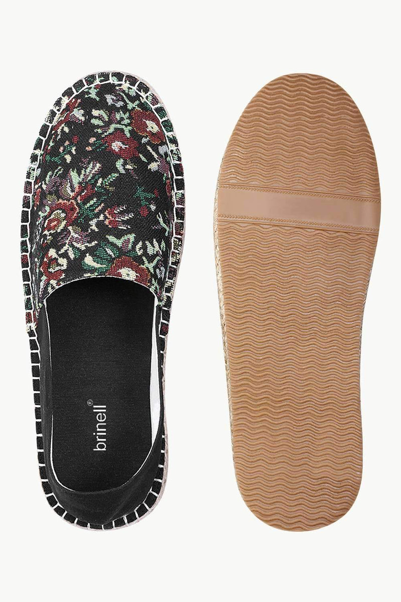 Bold Printed Slip On Espadrilles