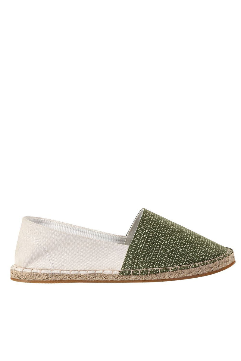 Cut N Sew Green Print Espadrilles