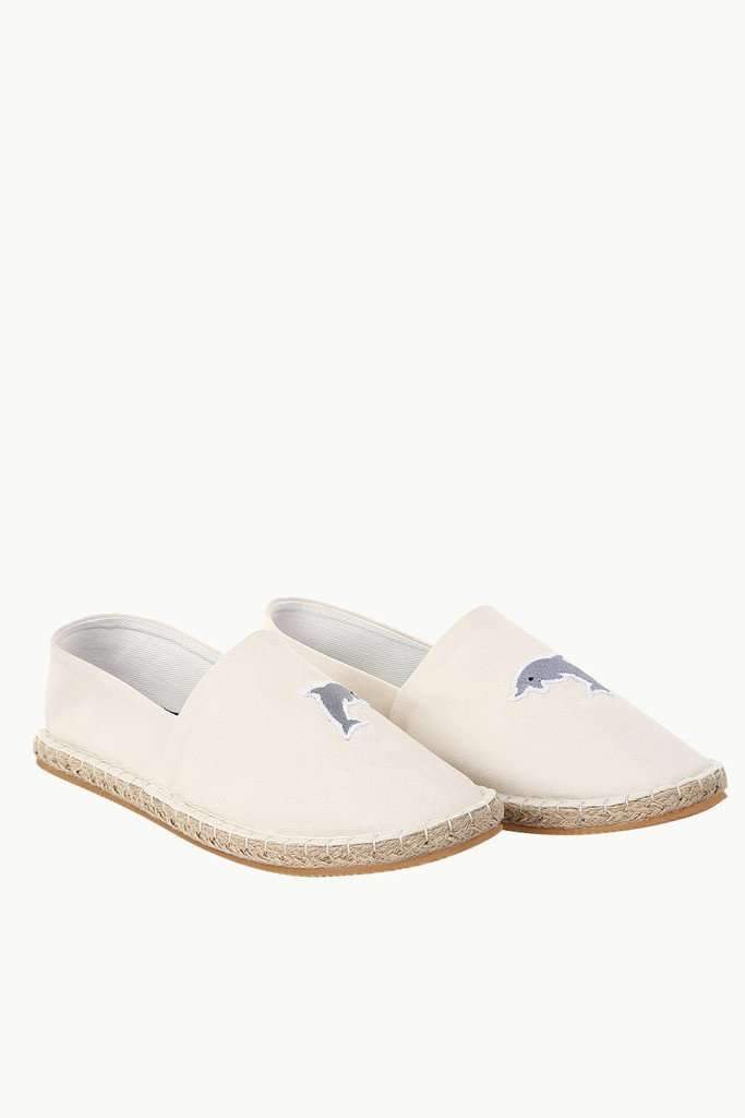 Dolphin Embroidered Espadrilles