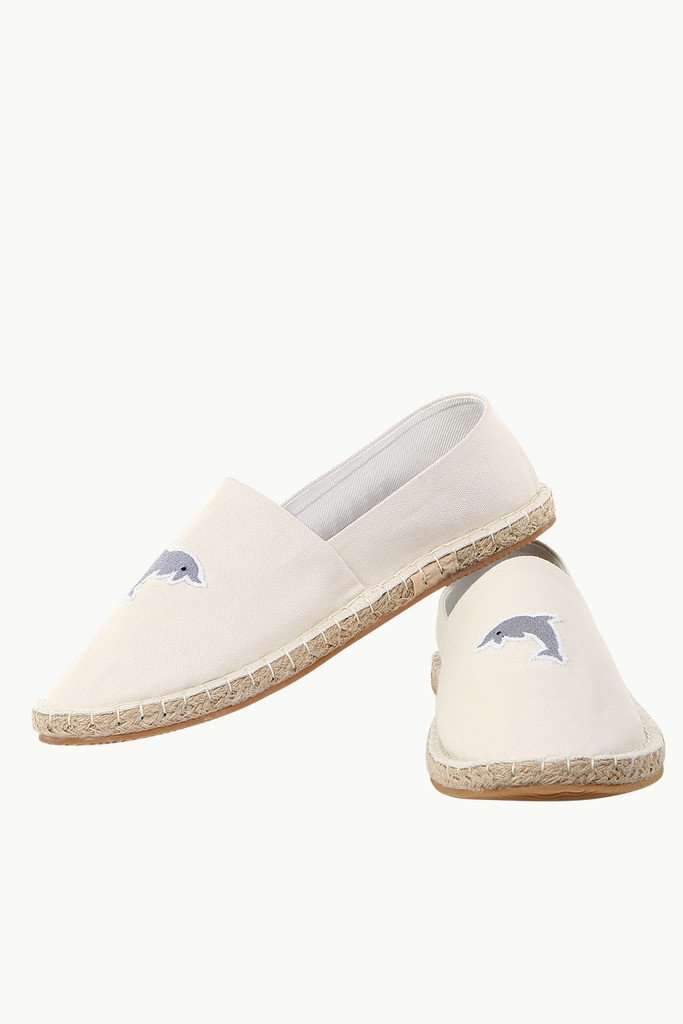 Dolphin Embroidered Espadrilles