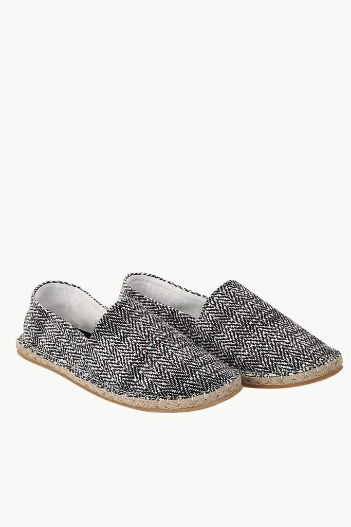 Dobby Woven Slip-on Espadrilles