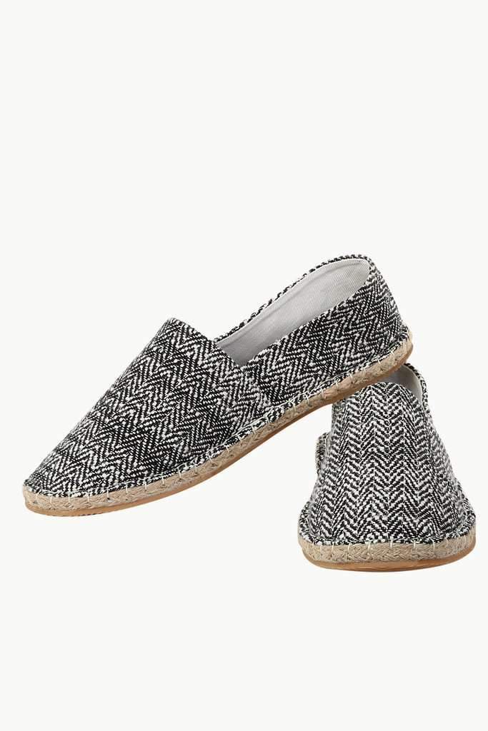 Dobby Woven Slip-on Espadrilles