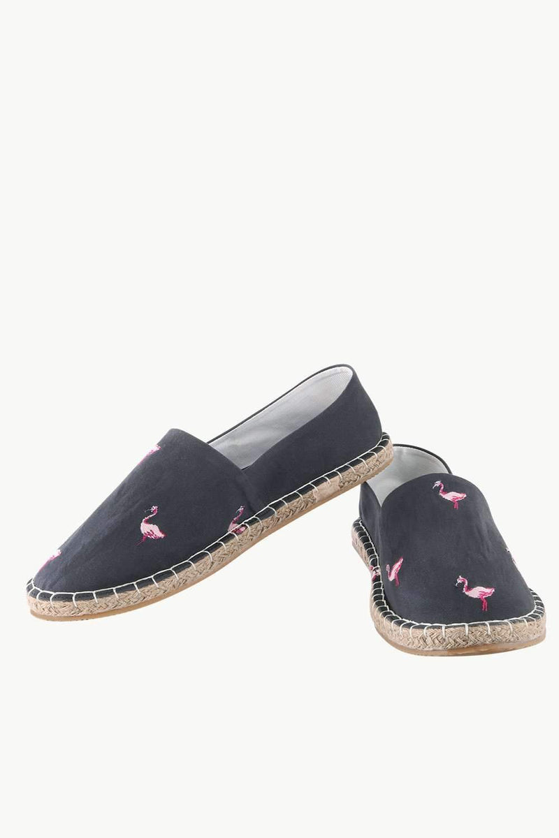 Mens Swan Embroidered Espadrilles