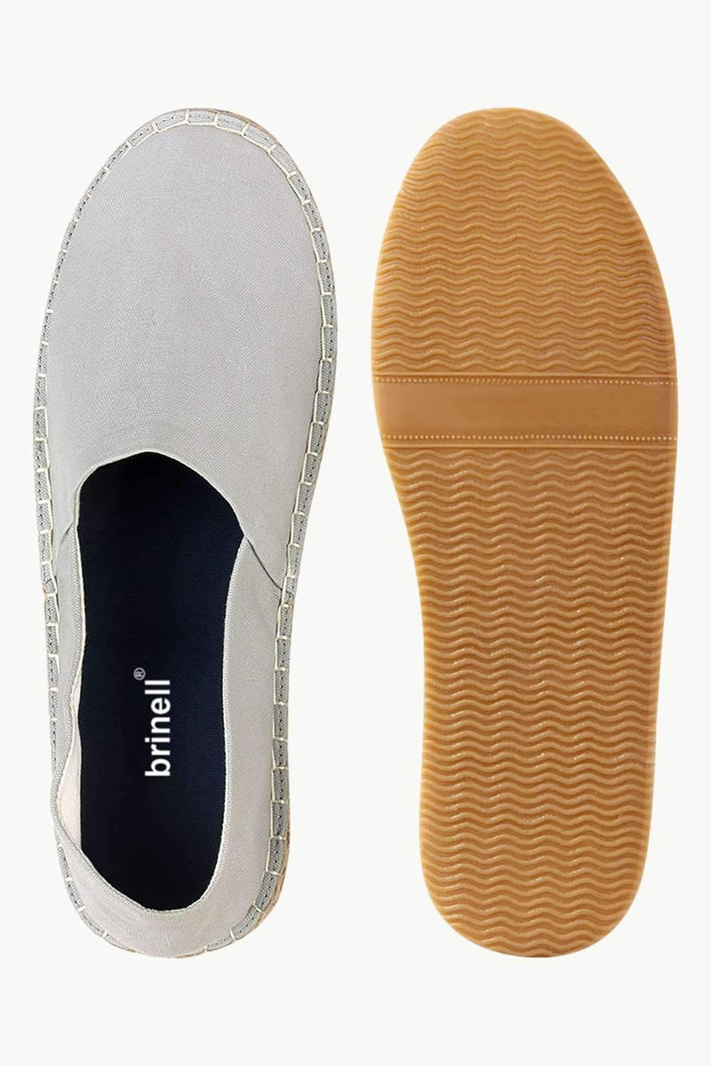Men's Rust Grey Solid Espadrilles