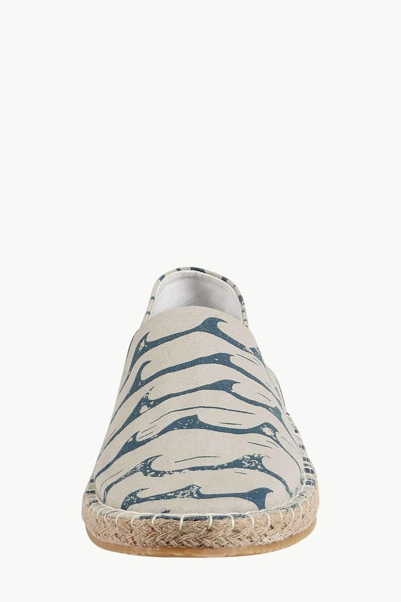 Men's Sea Print Beige Espadrilles