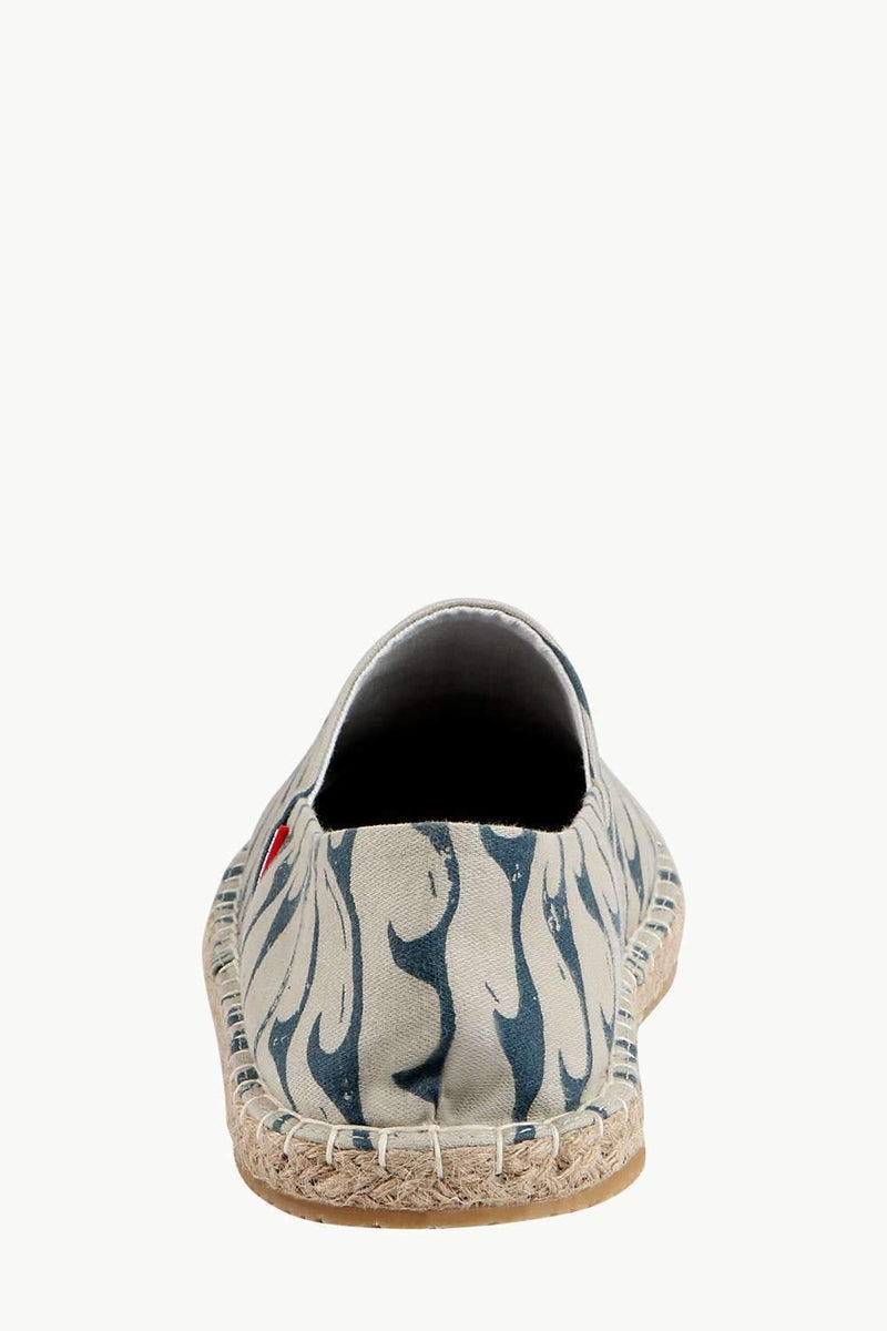 Men's Sea Print Beige Espadrilles