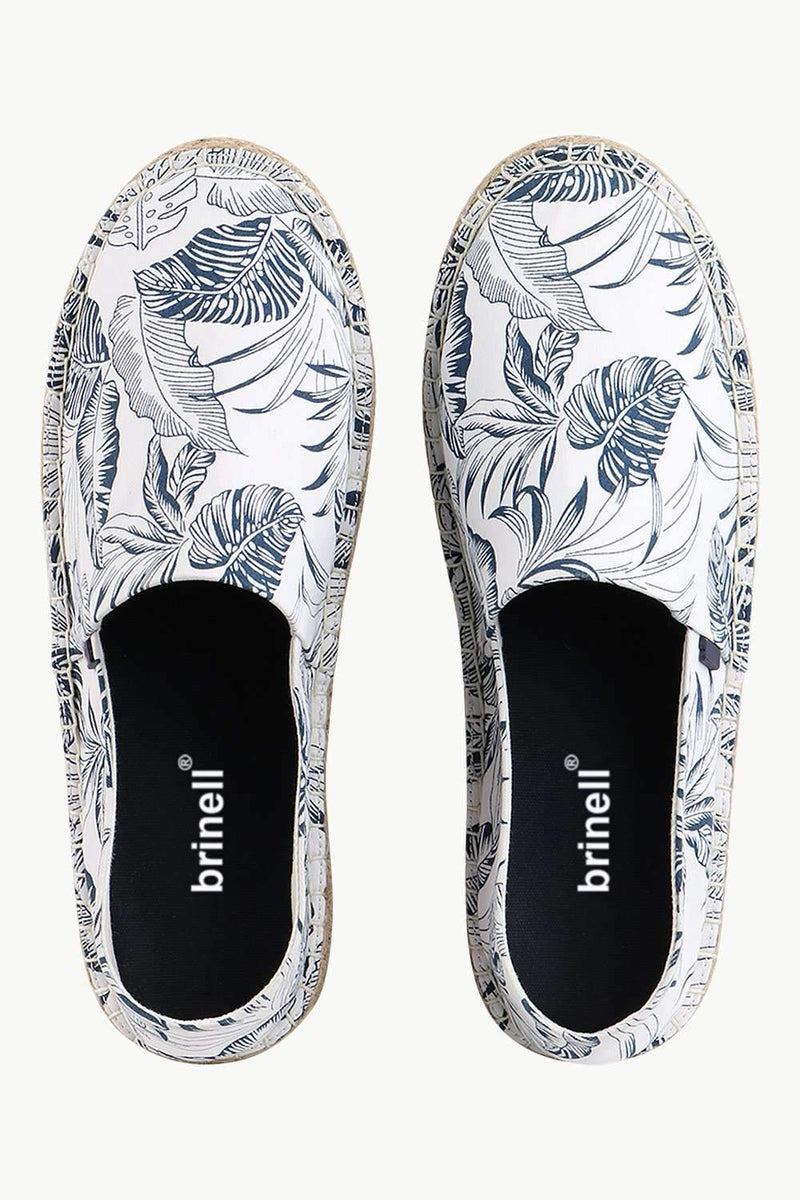 Men's Forest Print White Espadrilles