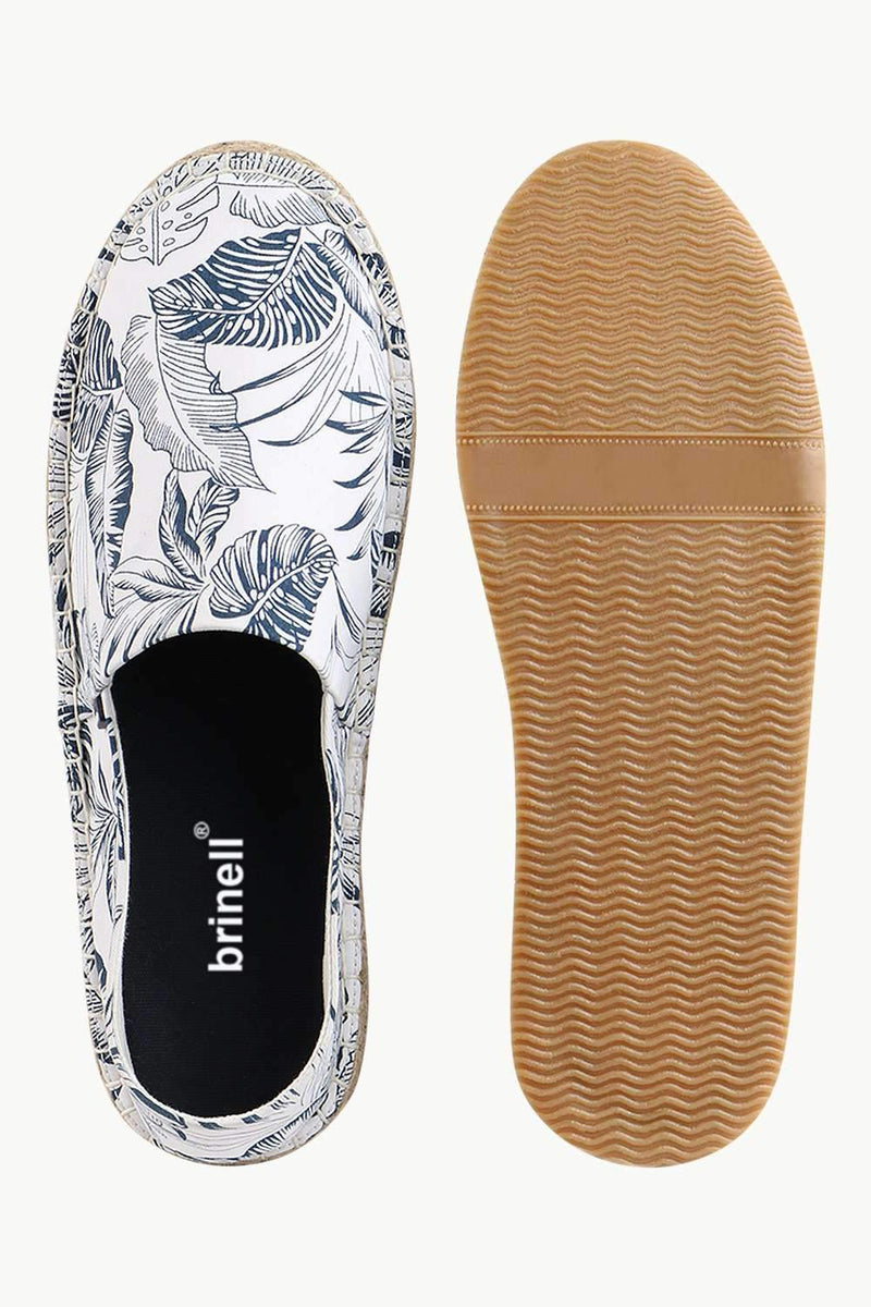 Men's Forest Print White Espadrilles