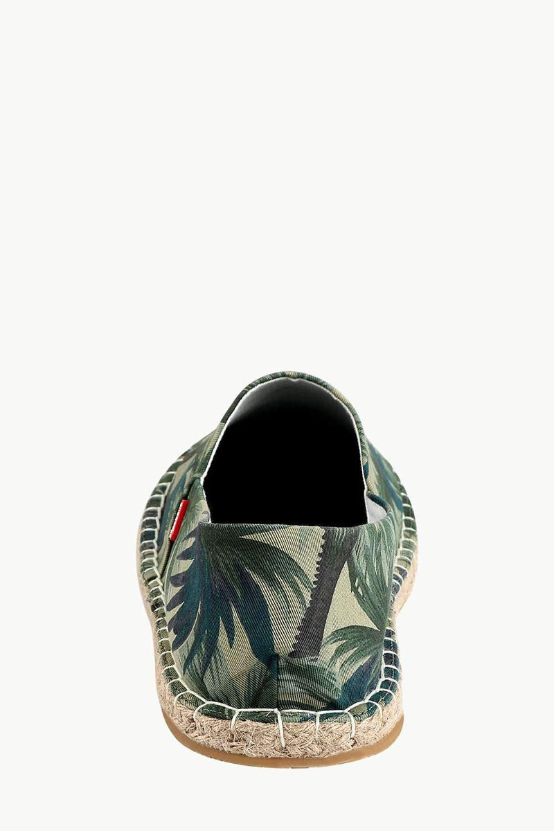 Men's Island Print Green Espadrilles