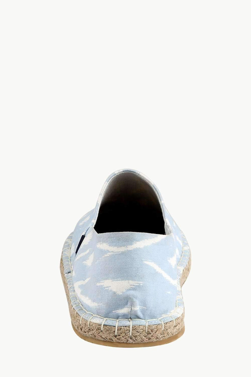Men's Ikat Print Blue Espadrilles