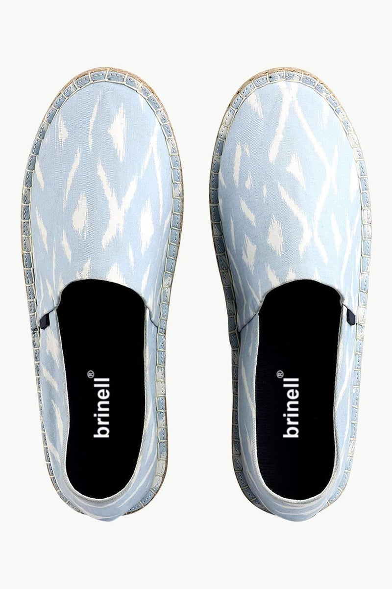 Men's Ikat Print Blue Espadrilles