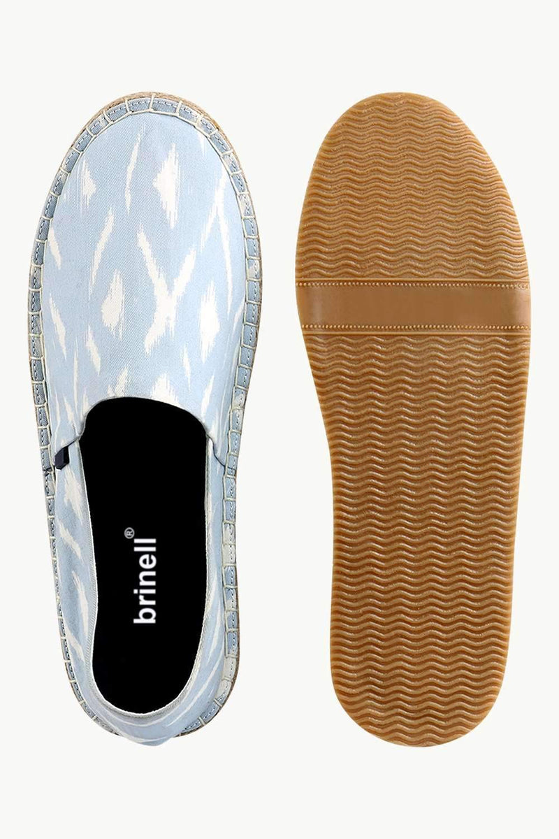 Men's Ikat Print Blue Espadrilles