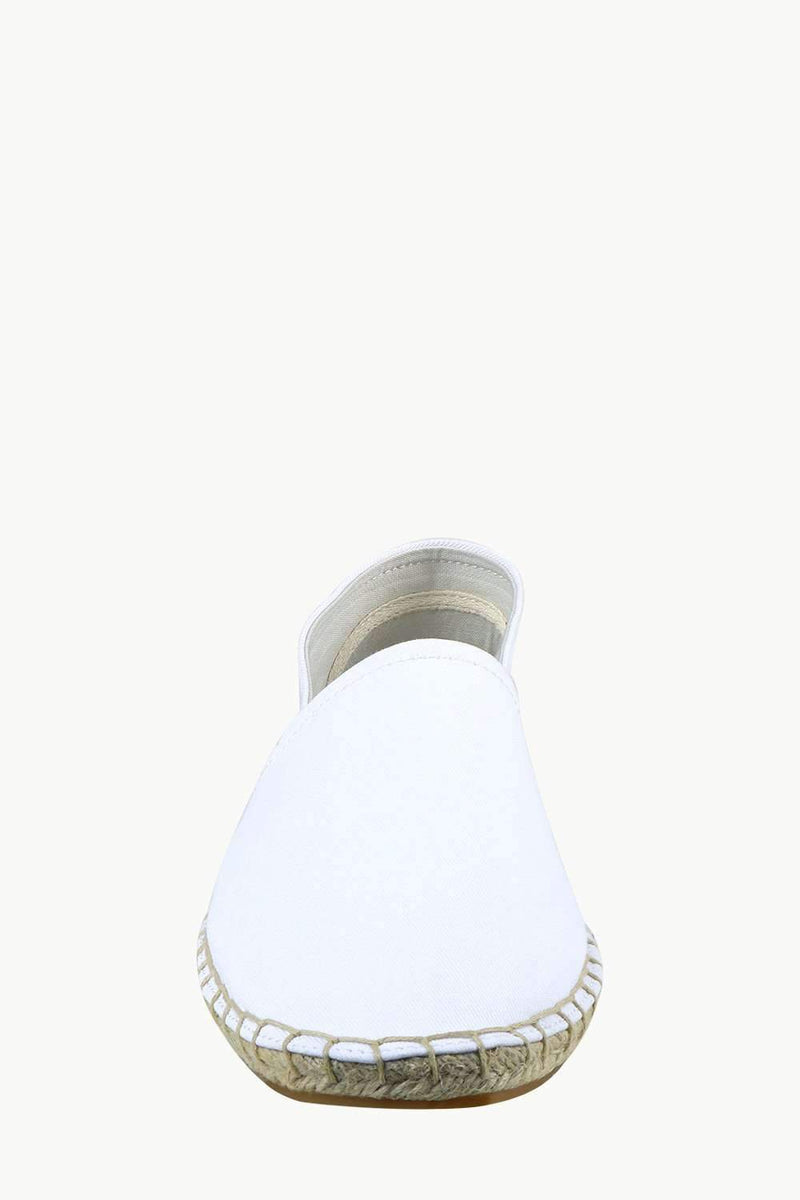 Men's White Canvas Basque Espadrilles