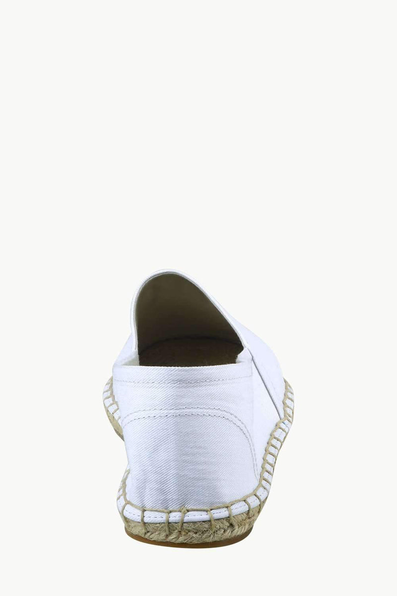 Men's White Canvas Basque Espadrilles