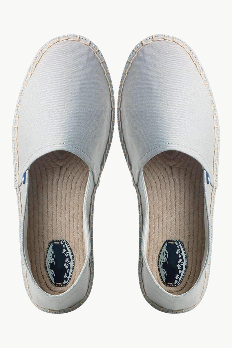 Men's Light Grey Canvas Basque Espadrilles