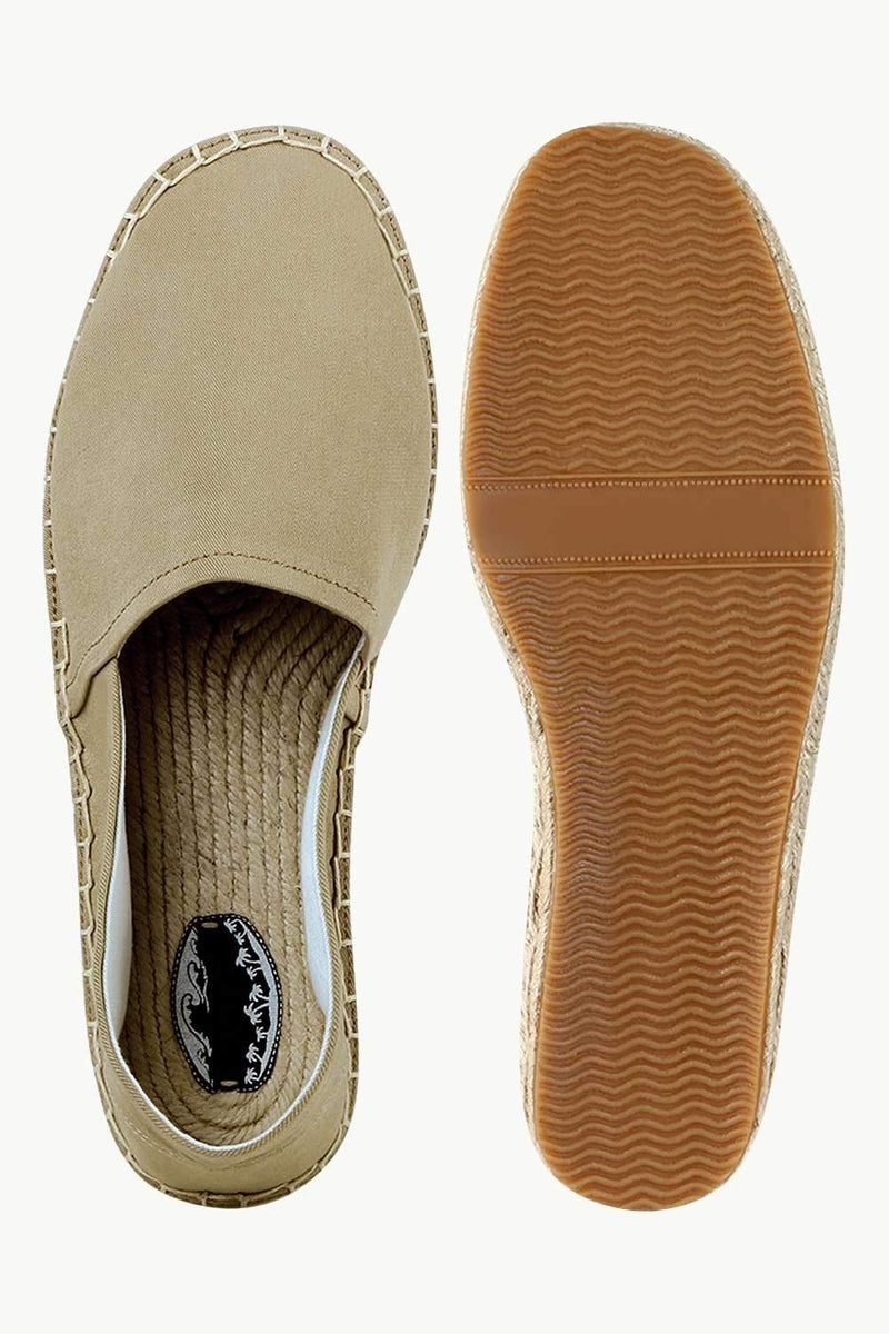 Men's Sand Canvas Basque Espadrilles